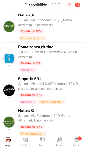 Programma cashback Satispay