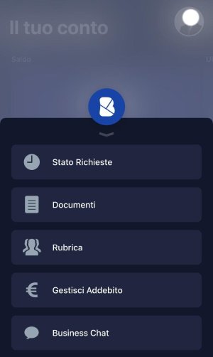 Menu app Buddybank