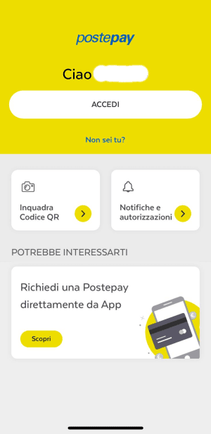Login app Postepay