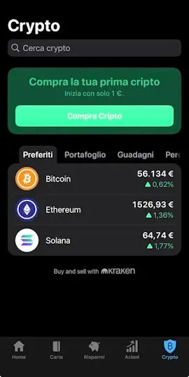Trading crypto bunq