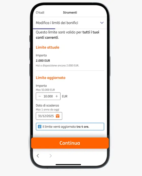 bonifico istantaneo ing limiti