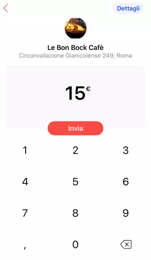 Invio pagamento tramite Satispay