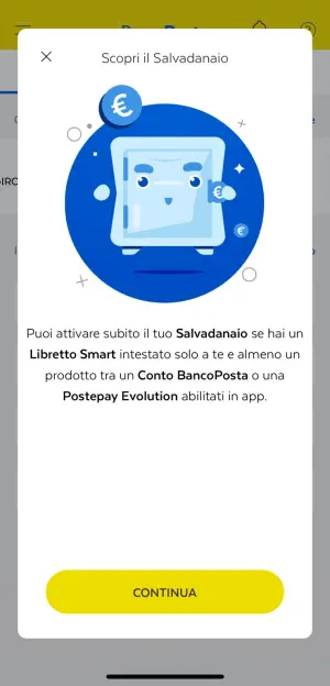 Salvadanaio app BancoPosta