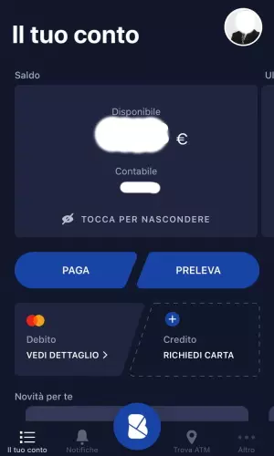 Dashboard app Buddybank