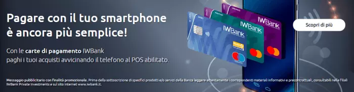 Pagamenti con Smartphone IWBank