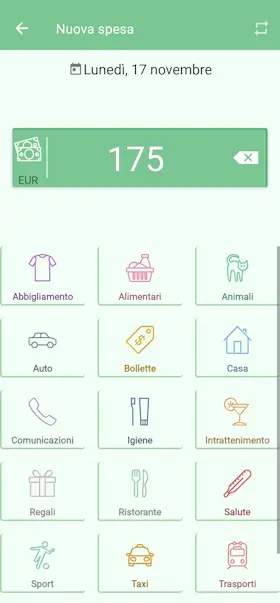 app per gestione spese monefy