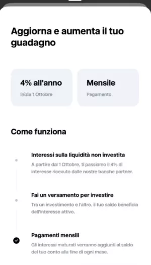 Trade Republic app interessi sulla liquidità
